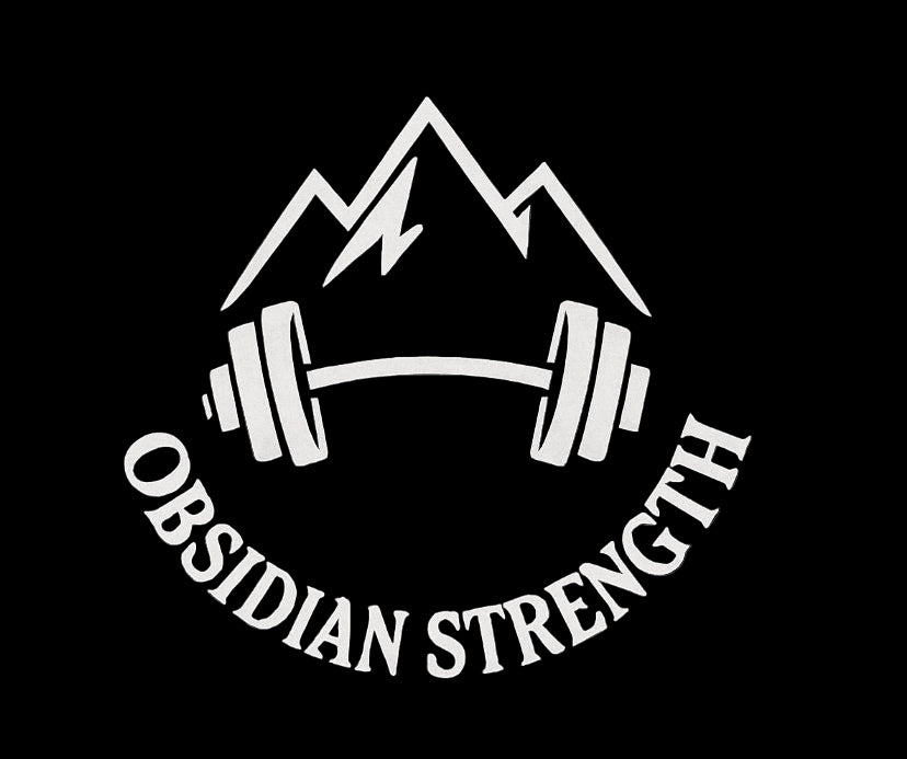 Mountain with barbell logo